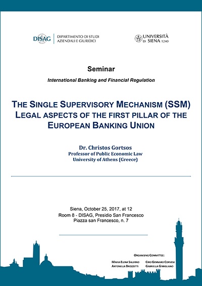 The Single Supervisory Mechanism (SSM) - DISAG The Single Supervisory Mechanism (SSM) - DISAG