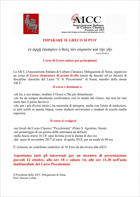 corso Greco per tutti