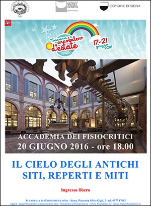 "Il cielo degli antichi. Siti, reperti e miti"