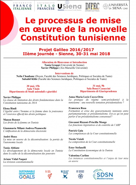 Convegno sull’attuazione della Costituzione tunisina del 2014