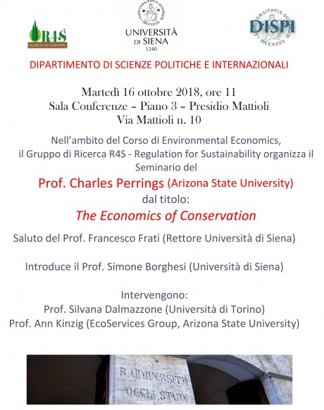 seminario del professor Charles Perrings