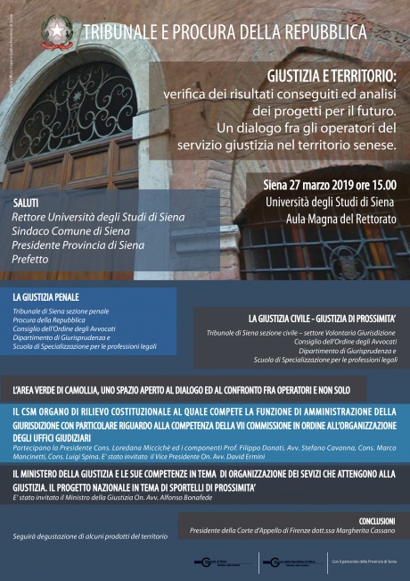 Convegno "Giustizia e territorio"