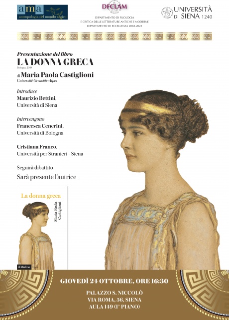 Presentazione del libro "La donna greca" di Maria Paola Castiglioni