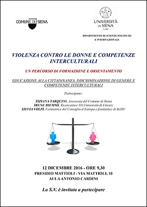 Educazione alla cittadinanza, discriminazione di genere e competenze interculturali