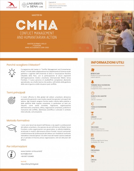  master in gestione dei conflitti internazionali 