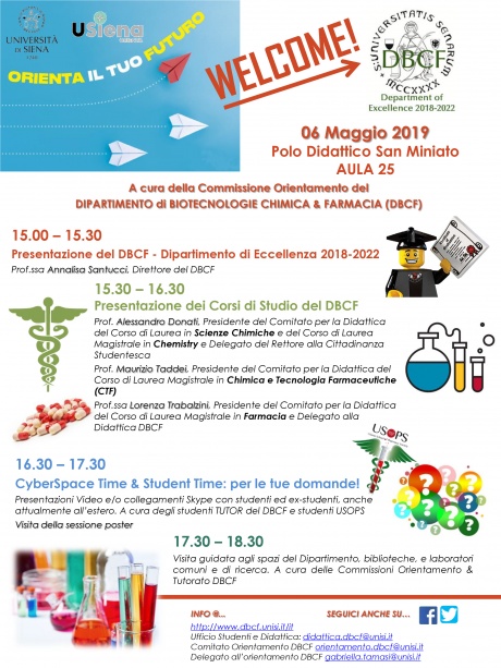 Open Day dipartimento di Biotecnologie, chimica e farmacia