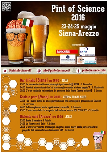 Locandina Pint of Science Siena Arezzo
