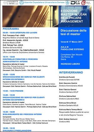 master in Lean Healthcare Management