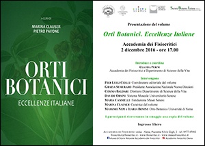 "Orti botanici. Eccellenze italiane"
