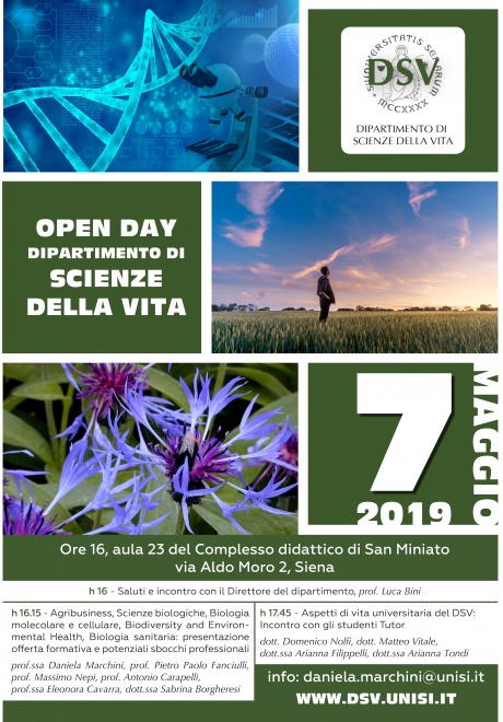 Open Day dipartimento Scienze della Vita