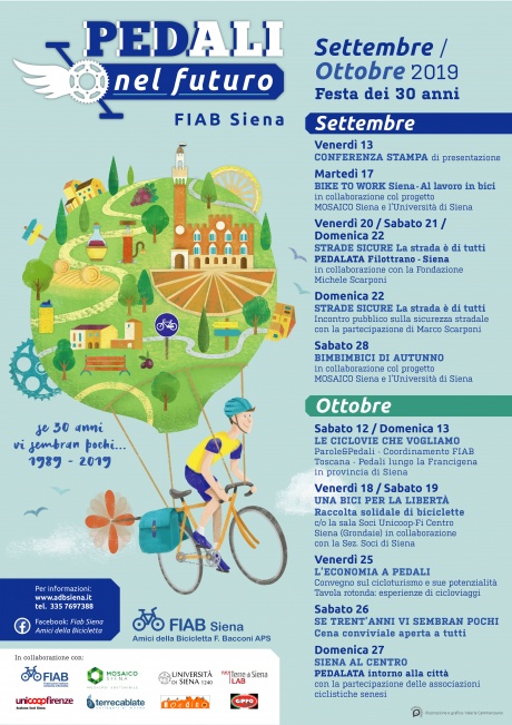 Pedali nel futuro - locandina dell'evento Pedali nel futuro - locandina dell'evento