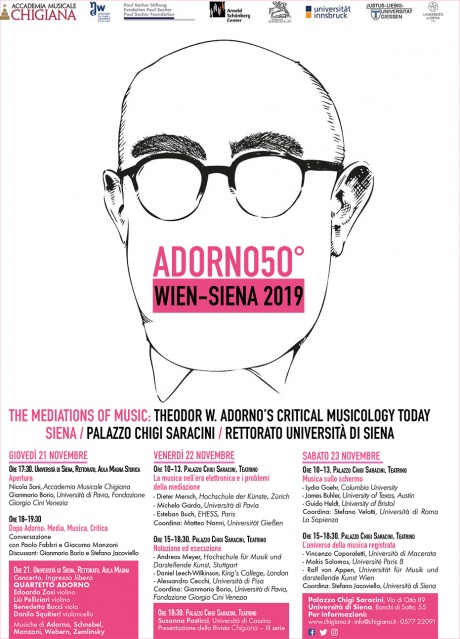 The mediation of music: Theodor W. Adorno's Critical Musicology Today The mediation of music: Theodor W. Adorno's Critical Musicology Today