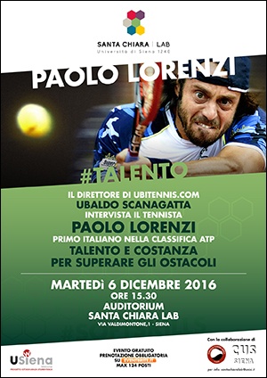 Incontro con il tennista Paolo Lorenzi