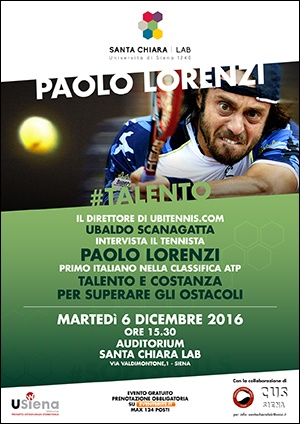 Incontro con il tennista Paolo Lorenzi