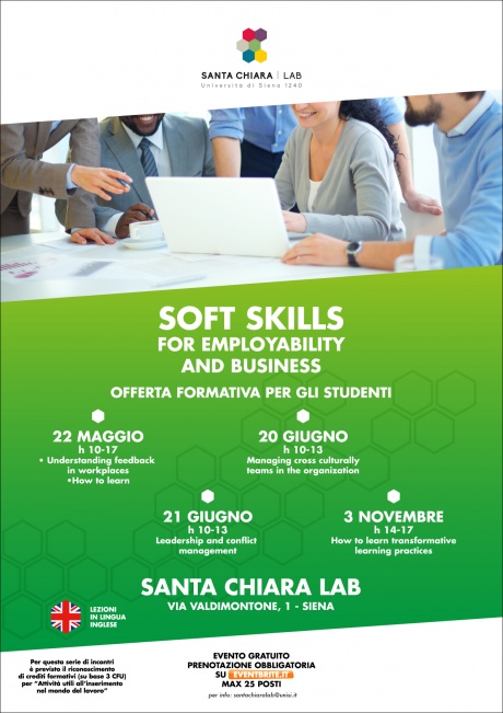 Soft skills for employability and business al Santa Chiara Lab Soft skills for employability and business al Santa Chiara Lab