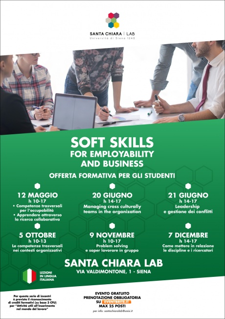 Soft skills for employability and business al Santa Chiara Lab