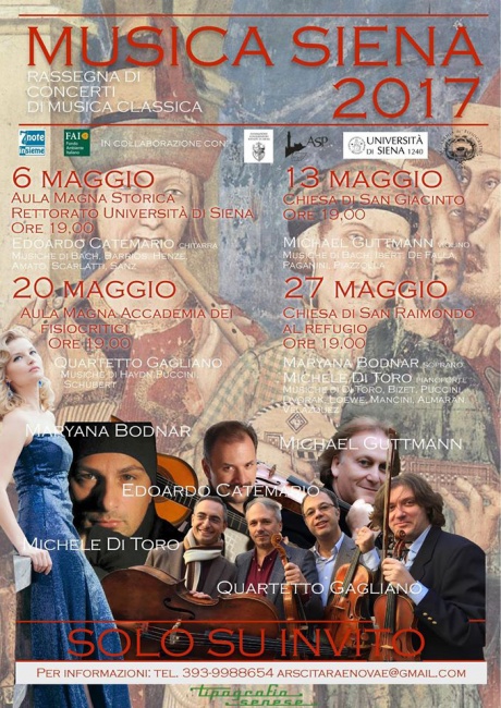 rassegna di concerti di musica classica "MusicaSiena 2017"
