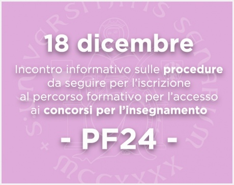 18 dicembre: PF24, incontro informativo