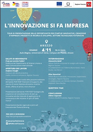 l'innovazione si fa impresa ad arezzo l'innovazione si fa impresa ad arezzo