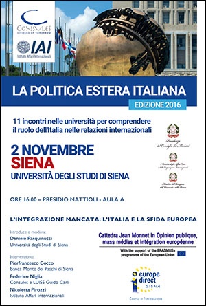 seminario politica estera italiana