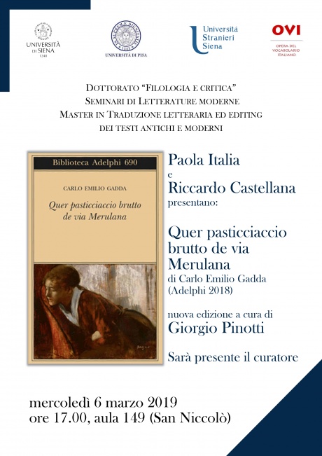 "Quer pasticciaccio brutto de via Merulana"