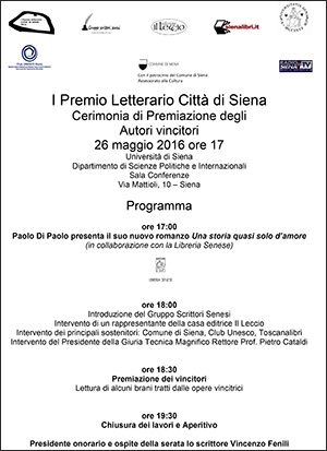 I Premio letterario Città di Siena