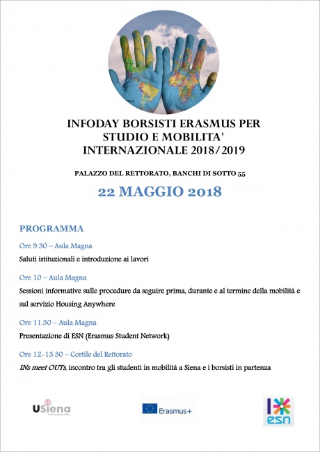 Infoday borsisti Erasmus