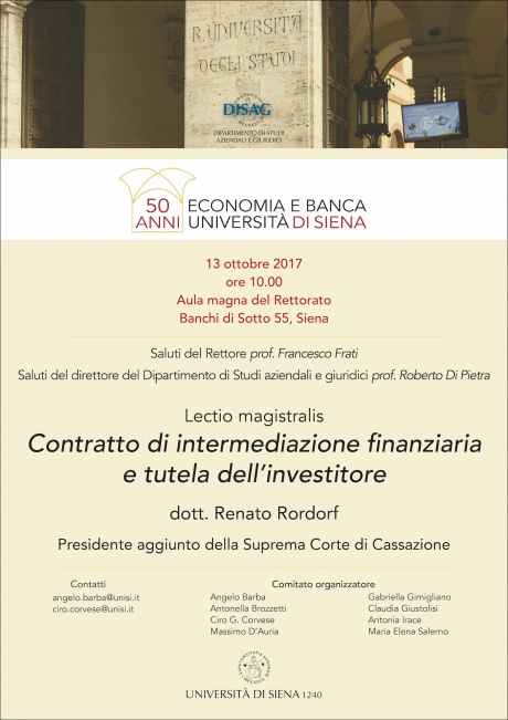 lectio magistralis Renato Rordorf