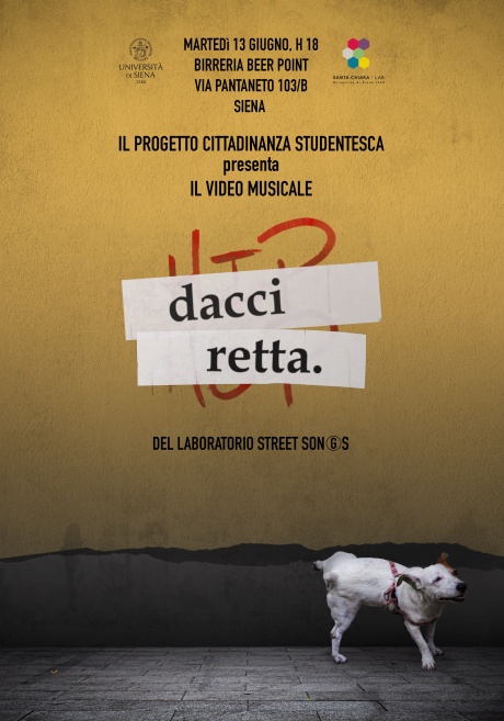  presentazione della canzone rap "Dacci retta"