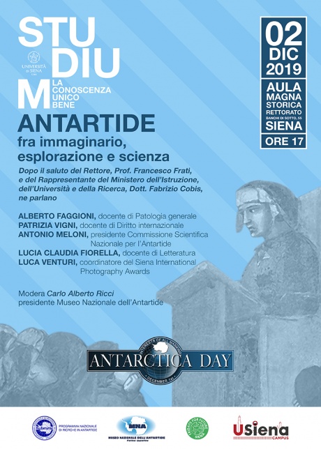 Antartide fra immaginario, esplorazione e scienza - Locandina Antartide fra immaginario, esplorazione e scienza - Locandina