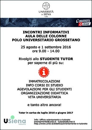 studenti tutor grosseto