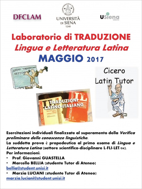 Laboratorio di traduzione Lingua e letteratura latina