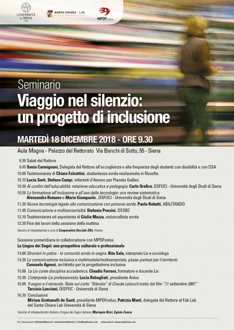 Seminario: “Viaggio nel silenzio: un progetto di inclusione”