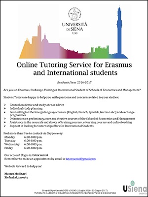Opportunities for Erasmus and International students