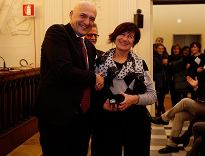 Un momento della cerimonia