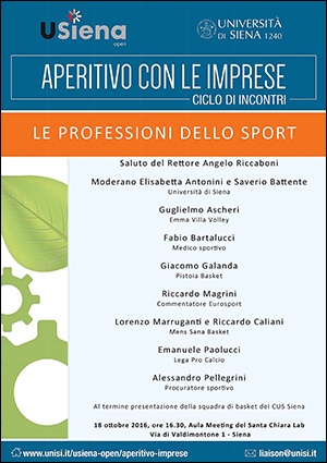 incontro "Le professioni dello sport" 