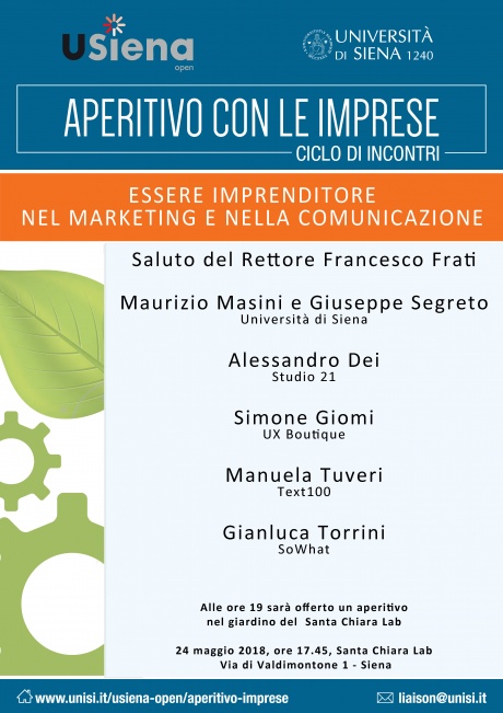 "Essere imprenditore nel marketing e nella comunicazione" "Essere imprenditore nel marketing e nella comunicazione"