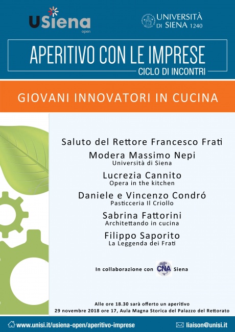 "Giovani innovatori in cucina"