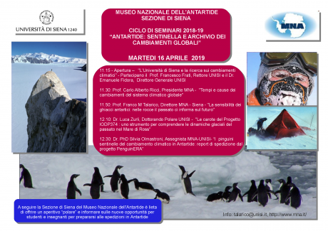 L’Antartide, sentinella e archivio dei cambiamenti globali L’Antartide, sentinella e archivio dei cambiamenti globali