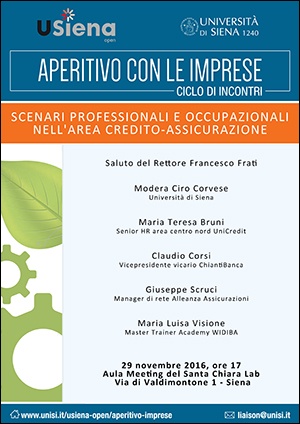 "Scenari professionali e occupazionali nell'area credito-assicurazione"