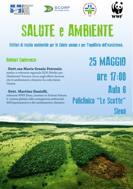 Conferenza "Salute e ambiente. Fattori di rischio ambientale per la salute umana e per l'equilibrio dell'ecosistema"