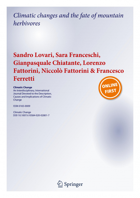 “Climatic changes and the fate of mountain herbivores” “Climatic changes and the fate of mountain herbivores”