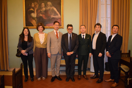 Delegazione della giapponese Shimonoseki University in visita a Unisi