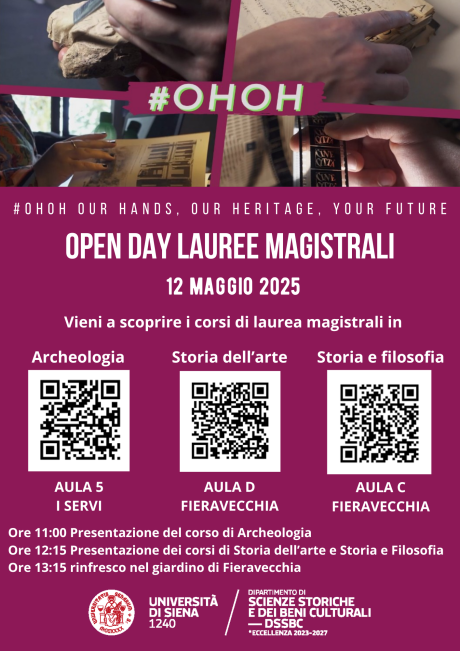 Open Day lauree magistrali Dssbc