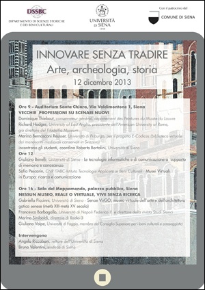 Locandina "Innovare senza tradire"