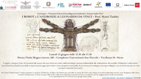  “I robot e l’androide di Leonardo da Vinci"