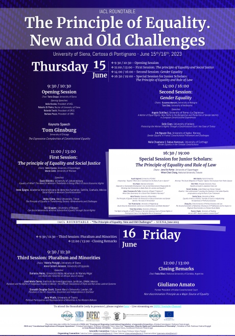 Tavola rotonda "The Principle of Equality. New and Old Challenges"