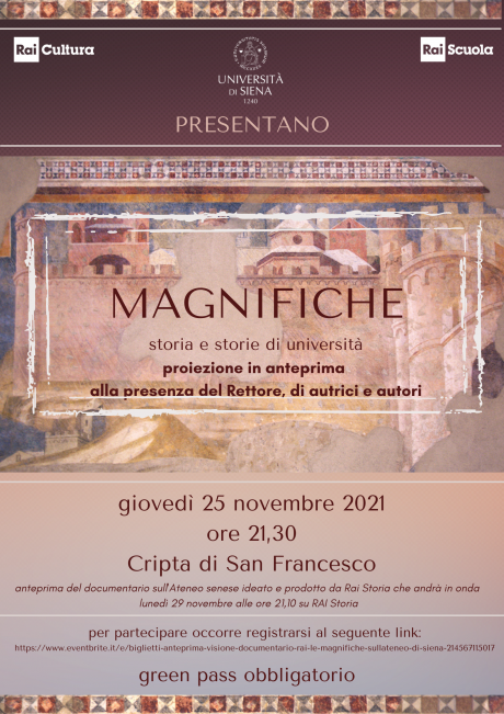 Proiezione in anteprima di "Magnifiche - storia e storie di università"