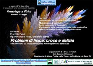 locandina Pomeriggio a Fisica