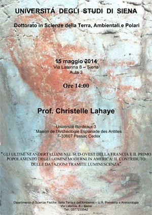 Seminario "Il contributo delle datazioni tramite luminescenza"